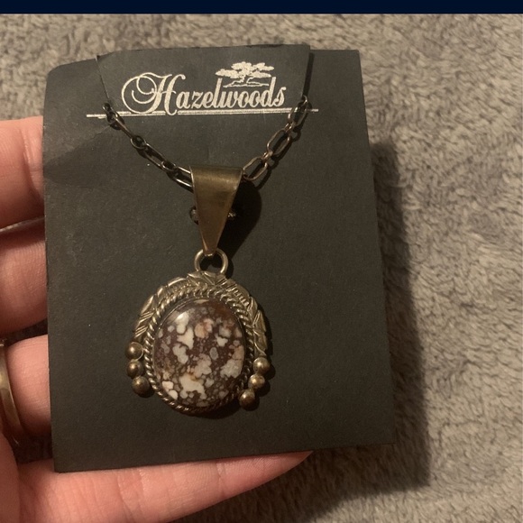 NE Sterling Signed Pendant Necklace - Picture 2 of 7